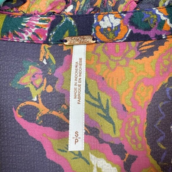 Free People Ibiza Nights Mini Dress woman’s size Small lined dress - Picture 3 of 12